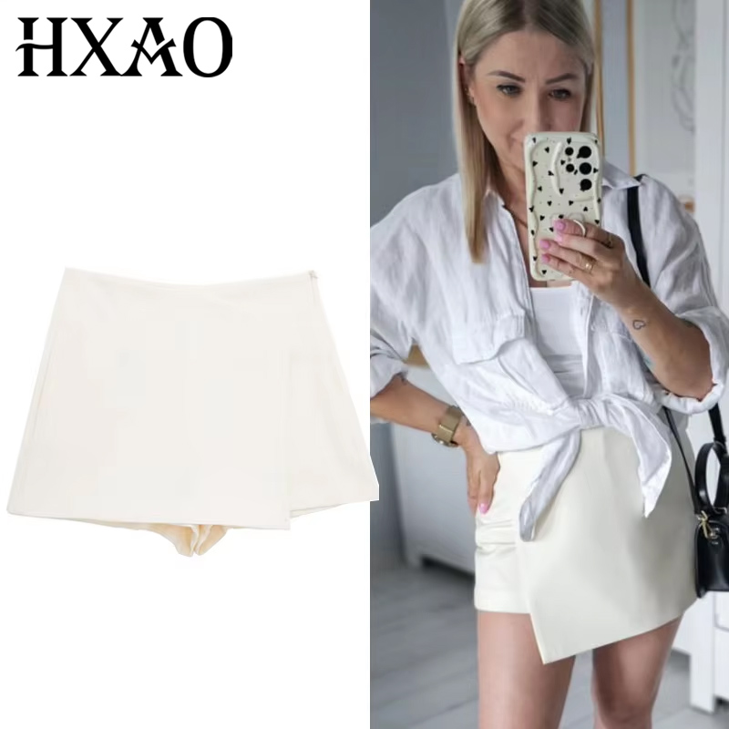 HXAO Черно-белая юбка, шорты с – обзор и цена Summer Zara